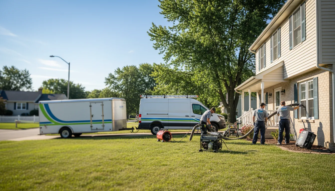 Flooded Basement Restoration And Cleanup With Repair in Wellsville, OH near me
